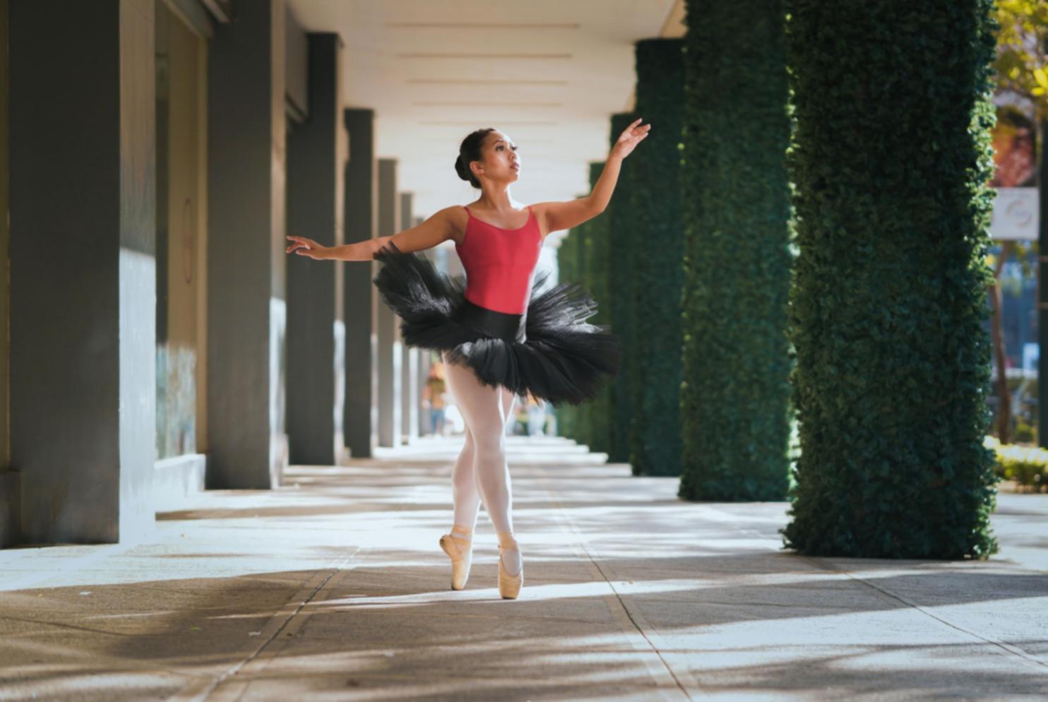 Close-up of tap shoes during training